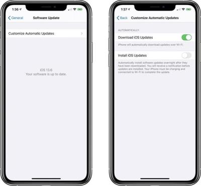 苹果推送 iOS 13.6 测试版：终于能关闭系统更新自动下载